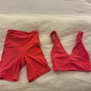 Lululemon Align short and bra set